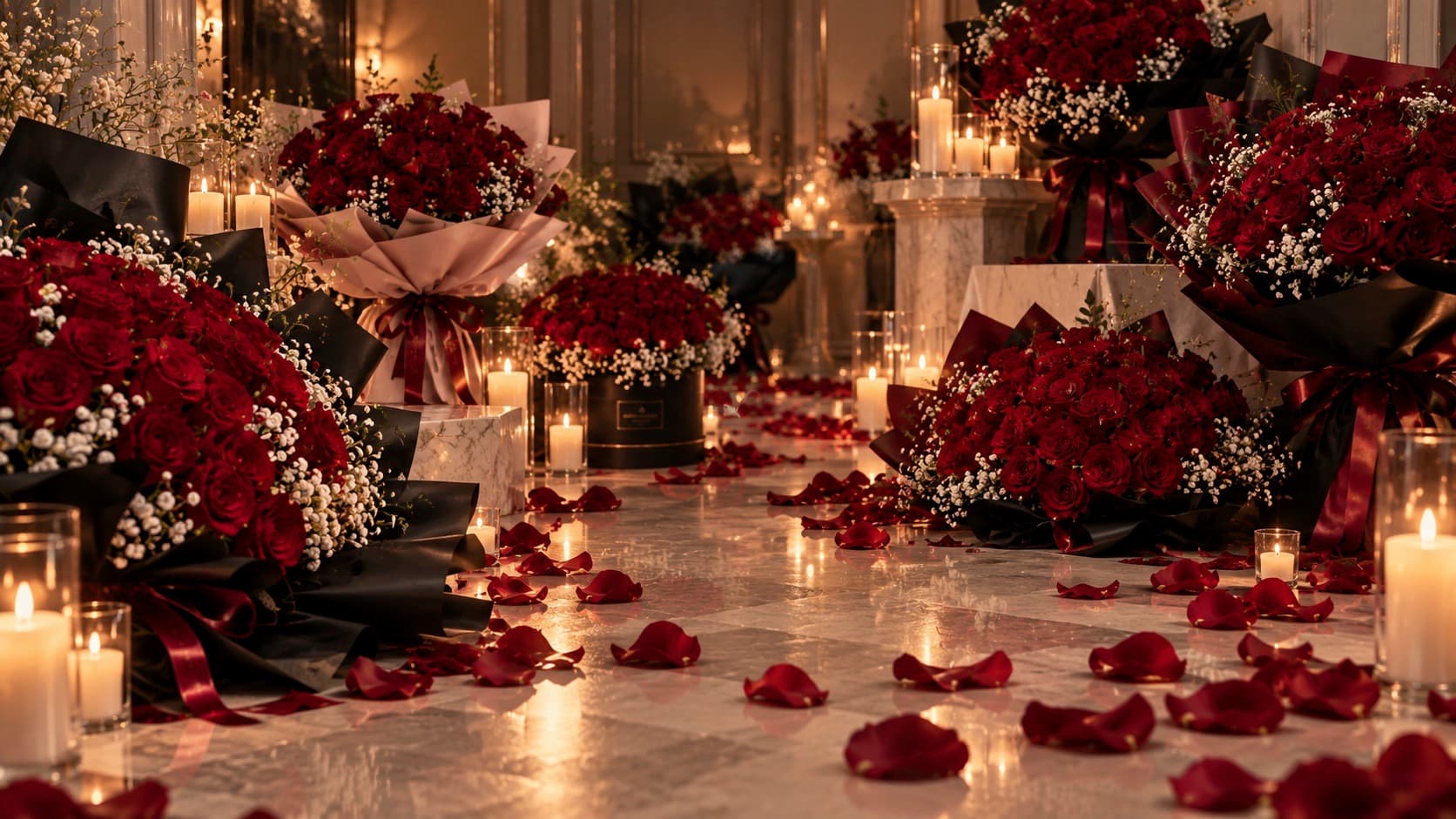 Florist handcrafting a bouquet in the GTA